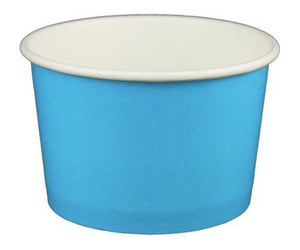 4 oz Solid Blue Ice Cream Paper Cups - 1000ct