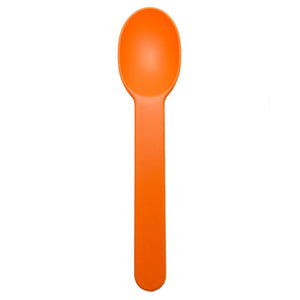 Orange High Quality Frozen Yogurt Spoons - 1000ct