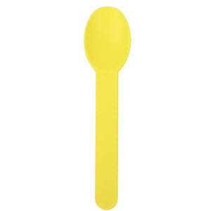 Yellow High Quality Frozen Yogurt Spoons - 1000ct