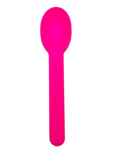 Pink High Quality Frozen Yogurt Spoons - 1000ct