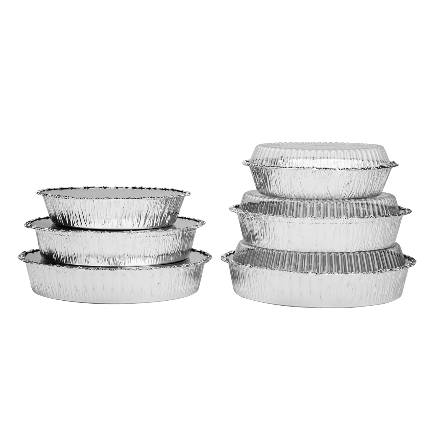 Wholesale 7" Round Aluminum Foil Containers - 500 ct