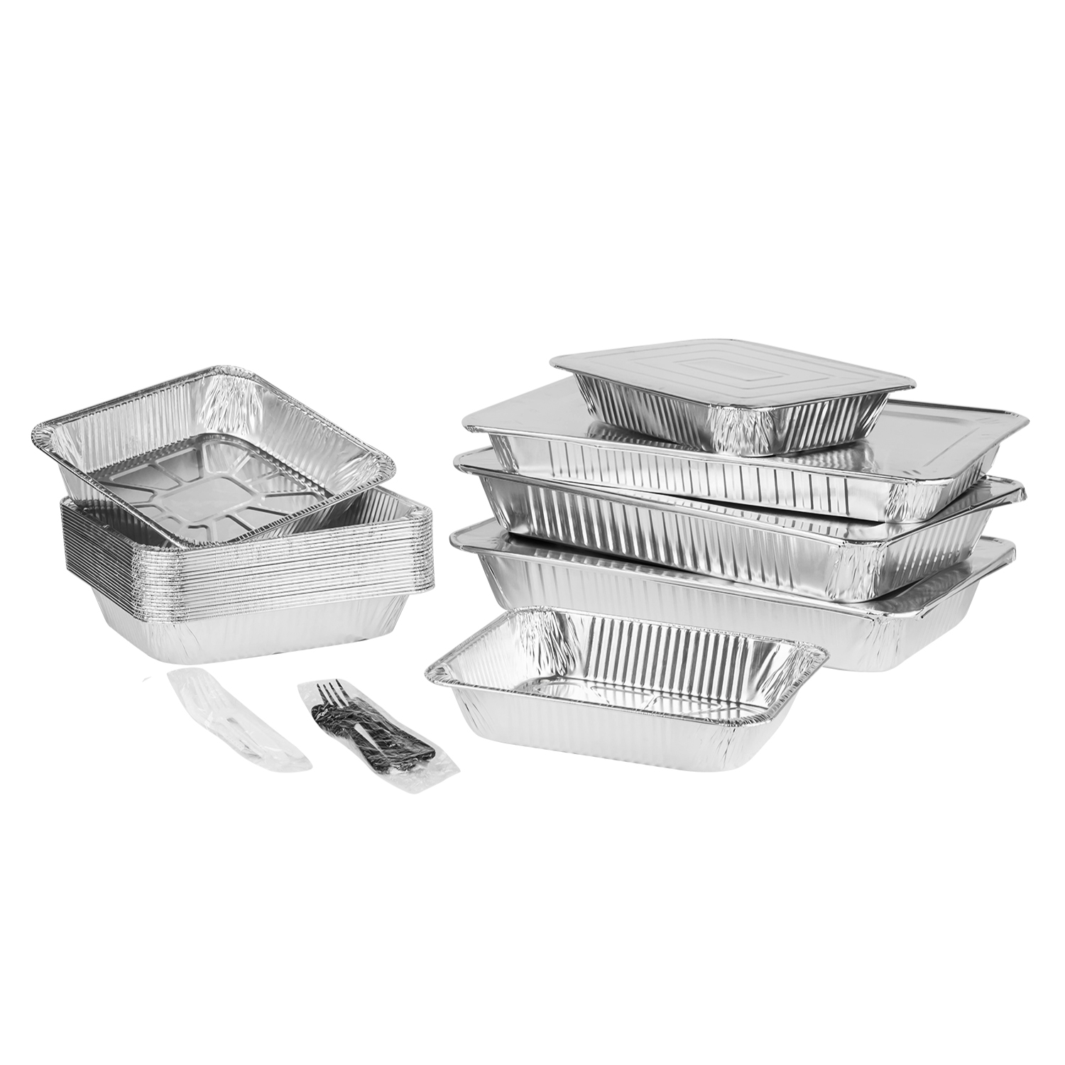 Wholesale Half Size Standard Aluminum Foil Deep Steam Table Pans - 100 ct