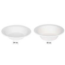Load image into Gallery viewer, Wholesale 24 oz. Eco-friendly Bagasse Bowls - 500 ct
