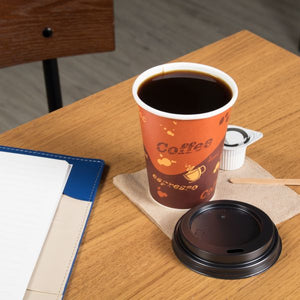 Wholesale 8oz Paper Hot Cups - Coffee (80mm) - 1,000 ct