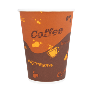 Wholesale 12oz Paper Hot Cups - Coffee (90mm) - 1,000 ct