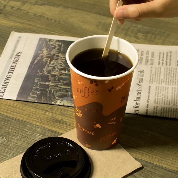 Wholesale 16oz Paper Hot Cups - Coffee (90mm) - 1,000 ct