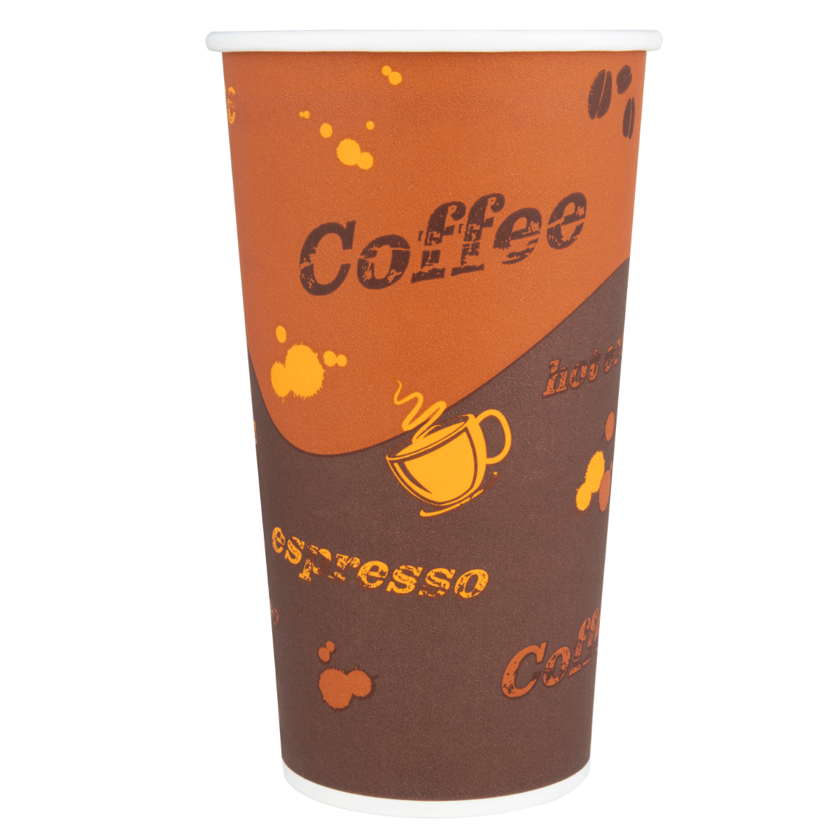 Wholesale 20oz Paper Hot Cups - Coffee 90mm - 600 ct