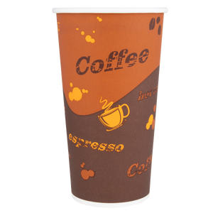 Wholesale 20oz Paper Hot Cups - Coffee 90mm - 600 ct