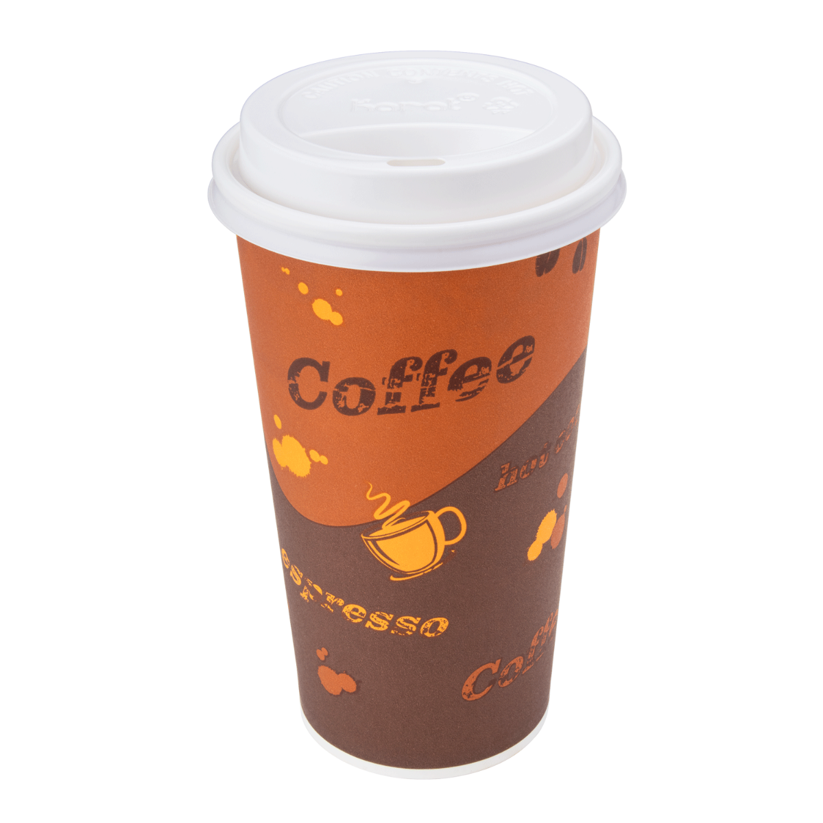 Wholesale 20oz Paper Hot Cups - Coffee 90mm - 600 ct