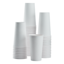 Load image into Gallery viewer, Wholesale 20oz Paper Hot Cups - White (90mm) - 600 ct
