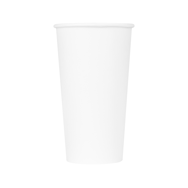 Wholesale 20oz Paper Hot Cups - White (90mm) - 600 ct