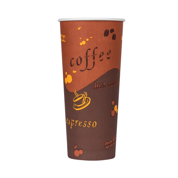 Wholesale 24oz Paper Hot Cups - Coffee (90mm) - 500 ct