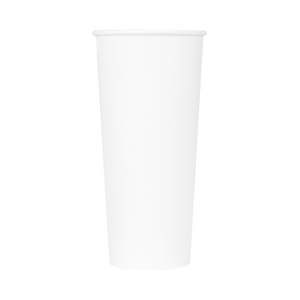 Wholesale 24oz Paper Hot Cups - White (90mm) - 500 ct