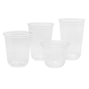 Wholesale 12oz PET Clear Cup, U-Shape 98mm - 1,000 ct