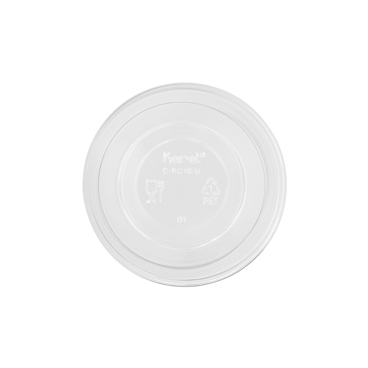 Wholesale 16oz PET Clear Cup, U-Shape 98mm - 1,000 ct