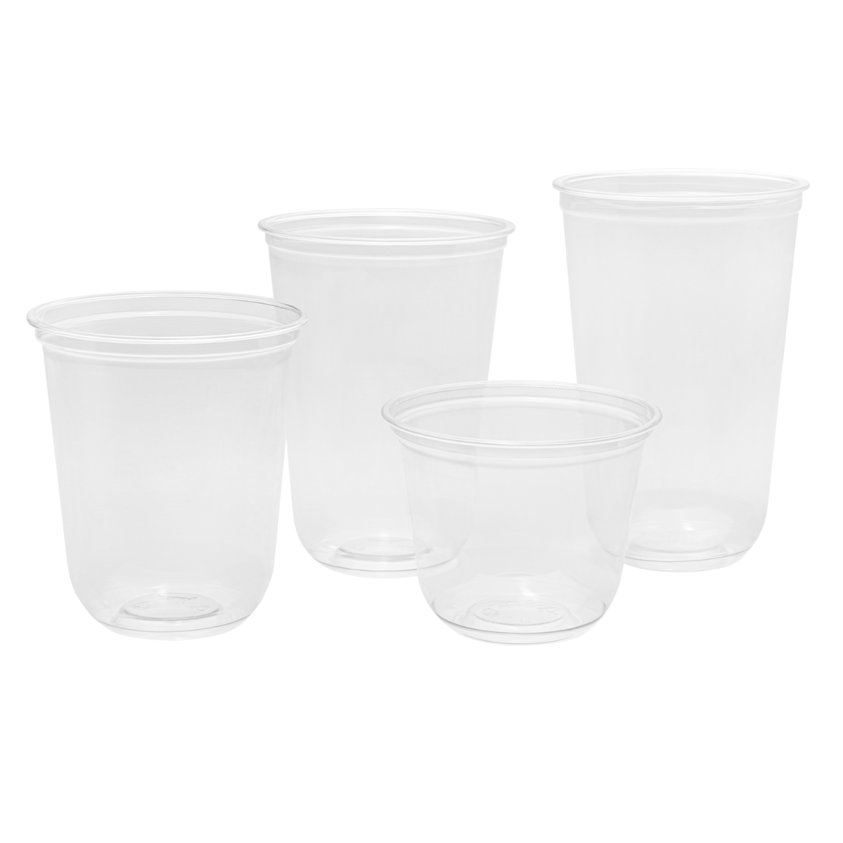 Wholesale 20oz PET Clear Cup, U-Shape 98mm - 1,000 ct