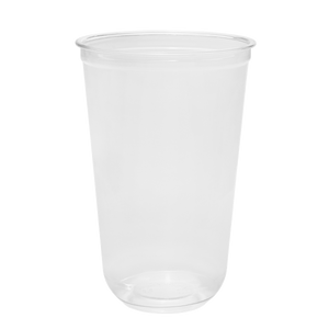 Wholesale 24oz PET Clear Cup, U-Shape 98mm - 600 ct