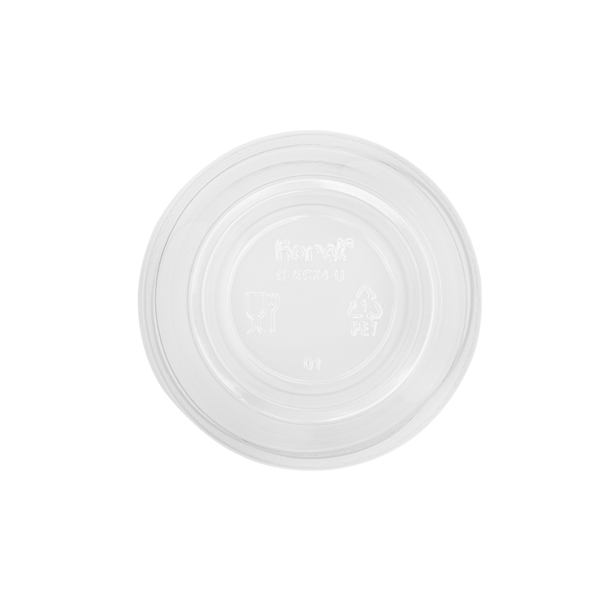 Wholesale 24oz PET Clear Cup, U-Shape 98mm - 600 ct