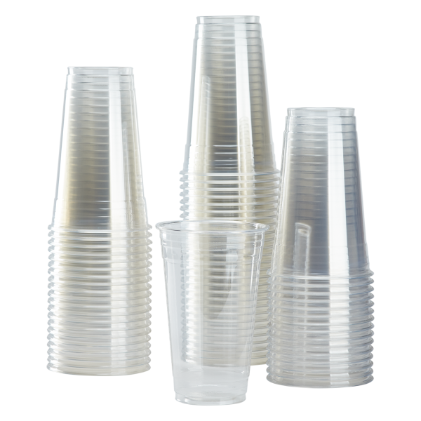 Wholesale 24oz Eco-Friendly Plastic Cold Cups (98mm) - 600 ct