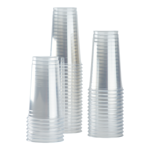 Wholesale 32oz PET Plastic Cold Cups (107mm) - 300 ct