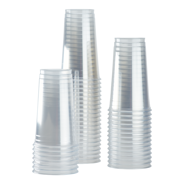 Wholesale 32oz PET Plastic Cold Cups (107mm) - 300 ct