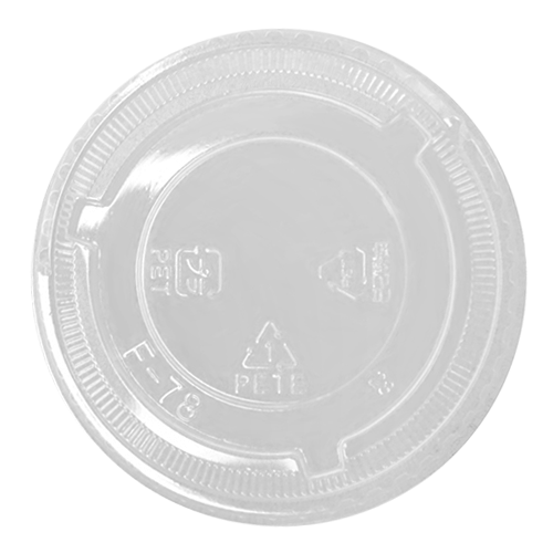 Wholesale Plastic Flat Lids - No Hole (78mm) - 1,000 ct