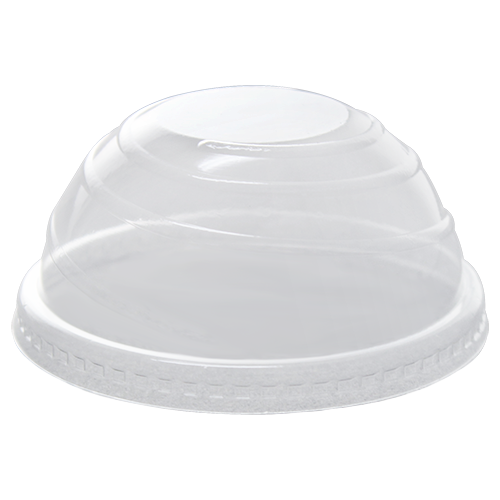 Wholesale 90mm PET Plastic Dome Lids - No Hole - 1,000 ct