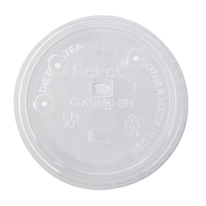 Wholesale 12-22 oz Plastic Strawless Sipper Lid for Paper Cold Cup - 1000 ct