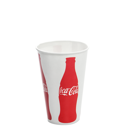 Wholesale 12oz Paper Cold Cups - Coca Cola (84mm) - 1,000 ct