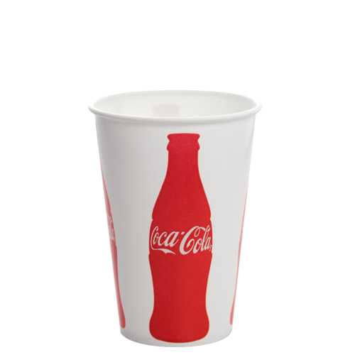 Wholesale 16oz Paper Cold Cups - Coca Cola (90mm) - 1,000 ct
