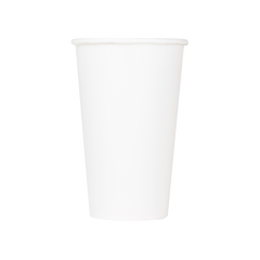 Wholesale 16oz Paper Cold Cup White 90mm - 1,000 ct