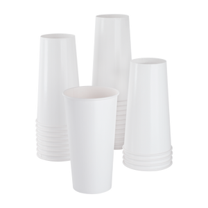 Wholesale 21oz Paper Cold Cup 90mm White - 1,000 ct