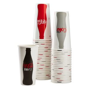 Wholesale 22oz Paper Cold Cups - Coca Cola (90mm) - 1,000 ct