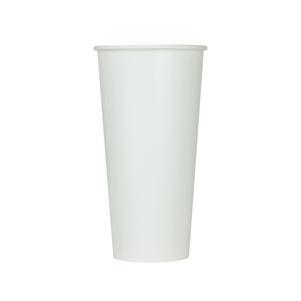 Wholesale 22oz Paper Cold Cup - White (90mm) - 1,000 ct