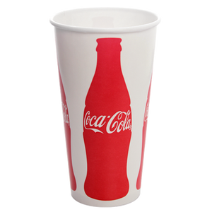 Wholesale 32oz Paper Cold Cups - Coca Cola (104.5mm) - 600 ct
