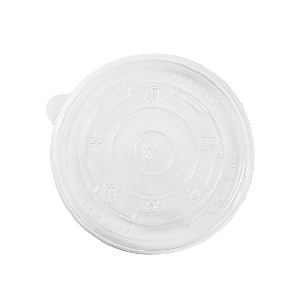 Wholesale 12 oz Flat Translucent Lid (100mm) - 1,000 ct