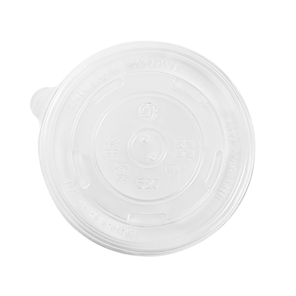 Wholesale 16 oz Flat Translucent Lid (112mm) - 1,000 ct