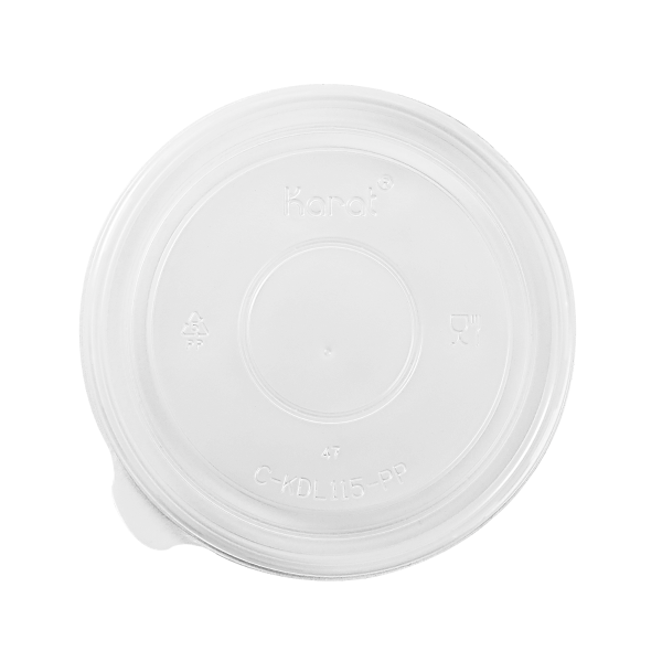 Wholesale 32 oz Flat Translucent Lid (115mm) - 500 ct