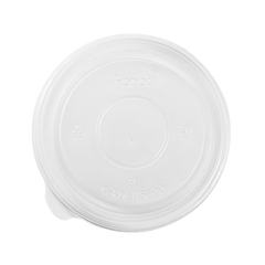 Wholesale 32 oz Flat Translucent Lid (115mm) - 500 ct