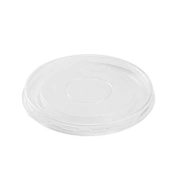 Wholesale 32 oz Flat Translucent Lid (115mm) - 500 ct