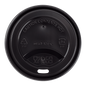 Wholesale 8 oz Paper Hot Cup Sipper Dome Lid Black - 1,000 ct