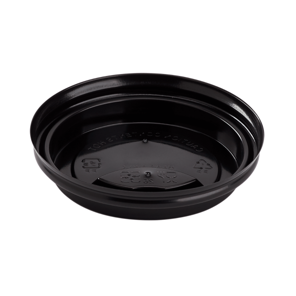 Wholesale 8 oz Paper Hot Cup Sipper Dome Lid Black - 1,000 ct