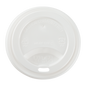 Wholesale PP Sipper Dome Lid for 8 oz Paper Hot Cup White - 1,000 ct