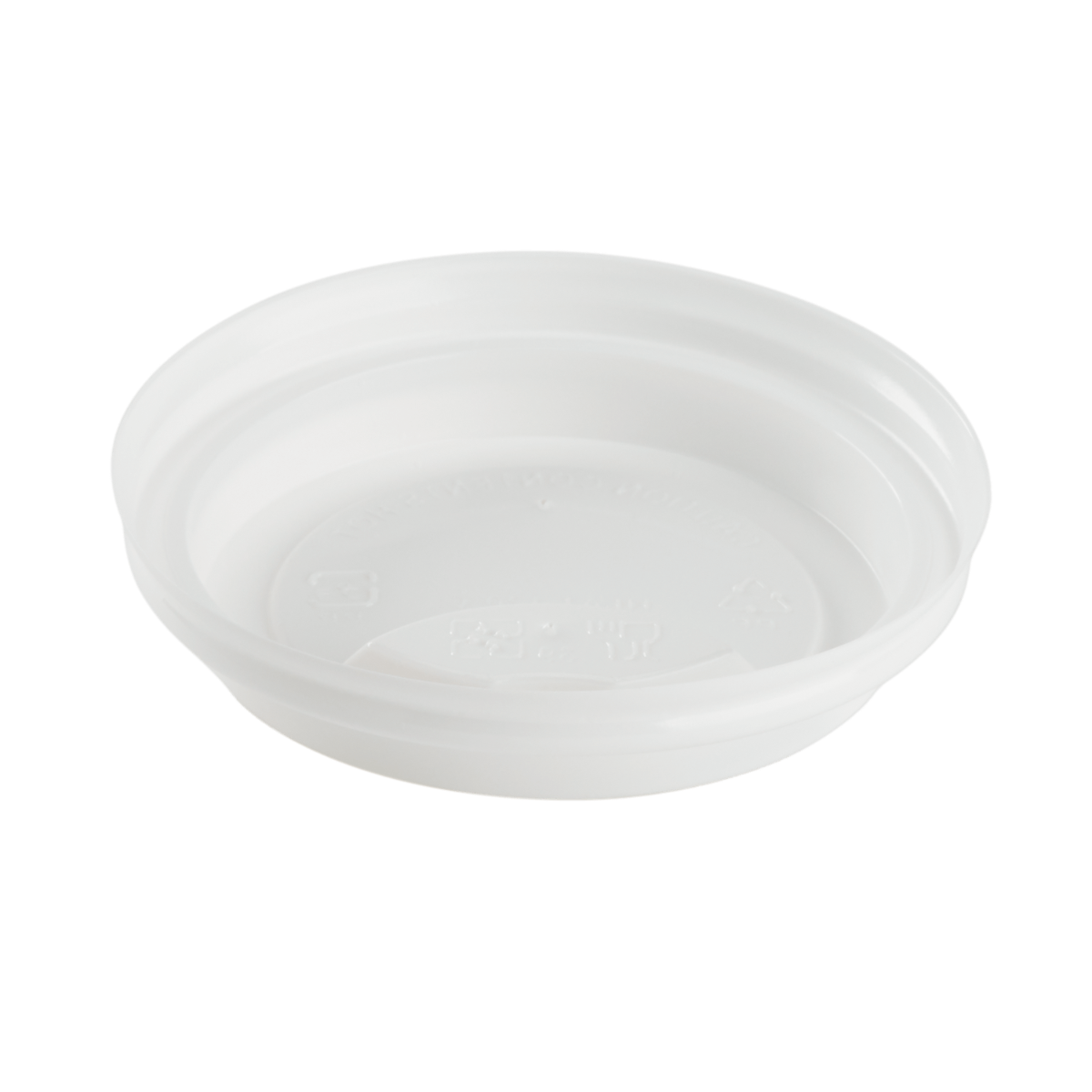 Wholesale PP Sipper Dome Lid for 8 oz Paper Hot Cup White - 1,000 ct