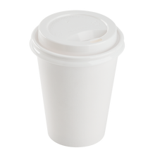 Load image into Gallery viewer, Wholesale PP Sipper Dome Lid for 8 oz Paper Hot Cup White - 1,000 ct
