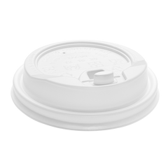 Wholesale 10-24oz Enclosure Lids - White (90mm) - 1,000 ct