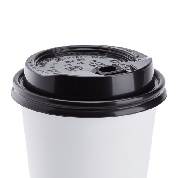 Wholesale 10-24oz Enclosure Lids - Black (90mm) - 1,000 ct