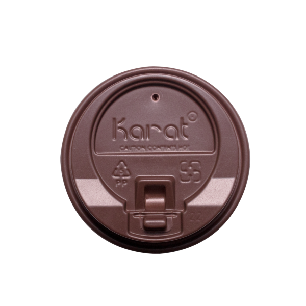 Wholesale 10-24oz Enclosure Lids - Brown (90mm) - 1,000 ct