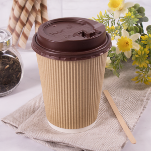 Wholesale 10-24oz Enclosure Lids - Brown (90mm) - 1,000 ct