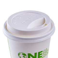 Wholesale 10-24 oz. Sipper Dome Lid - White (90mm) - 1,000 ct
